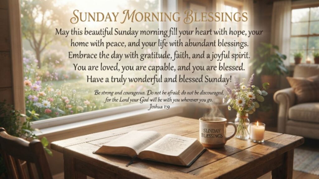 Powerful Inspirational Sunday Morning Blessings