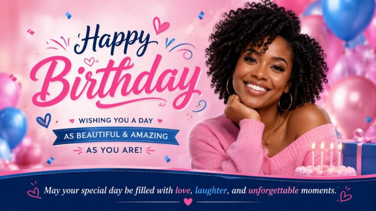 Happy Birthday African American Woman